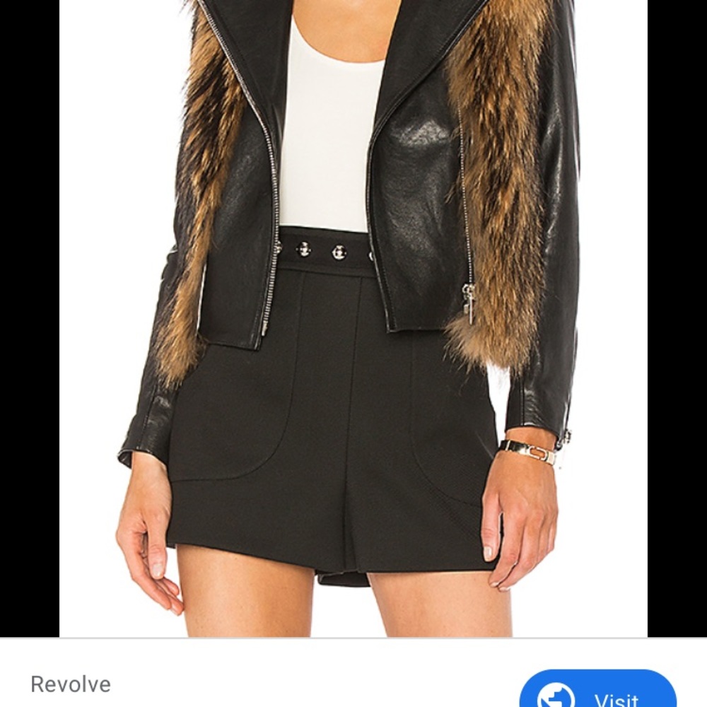 Nour Hammour Fur Leather Lena Jacket